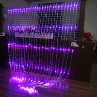 Wholesale Up and down waterfall lights Wedding background light curtain LED Fairy Christmas lamp festival lamp M M led running waterfall lights