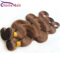 Wholesale Dark Brown Human Hair Bundles Peruvian Virgin Body Wave Weaves Thick Adorable Wavy Natural Extensions Pieces Deals Reliable Factory