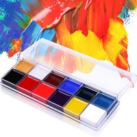 Wholesale New Colors Flash Tattoo Face Body Paint Oil Painting Art use in Halloween Party Fancy Dress Beauty Makeup Tool