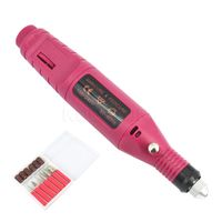 Gros 1set 6bits Perceuse Manucure Professionnelle électrique Machine Perceuse à Ongles Pen Pédicure Forme Fichier Polonais Outil Pieds Nail Art Soins