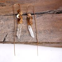 Wholesale New Bohemia Dangle Earrings Europe USA Ear Wire Temperament Natural Stone Ear Wire Joker Accessories Manufacture