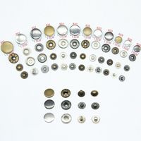 Wholesale 4in one Snap Buttons mm Fasteners Press Stud metal copper for handmade Gift Box Scrapbook Craft DIY Sewing Accessories