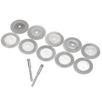 Wholesale 10Pcs mm Diamond Cut Off Disc Wheel Rotary Tool Two Mandrel Arbor B00067 JUST