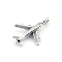 Wholesale 200Pcs Antique Silver Alloy Airplane Charms Pendant For Jewelry Making Bracelet Necklace DIY Accessories mm