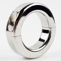 Wholesale Scrotum Bondage Gear Ball Stretcher Male Penis Cock Ring Stainless Steel Metal Chastity Ring Adultsex Toy