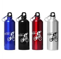 Wholesale New ML Portable Aluminum Alloy Sport bottle Water Bottle with hook keychain for Outdoor Sports Cycling Camping Water Bottle