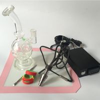 Wholesale Glass bong for smoking water pipes rocket bongs with e digital e nail kit Dab D electric nails smoking oil rig