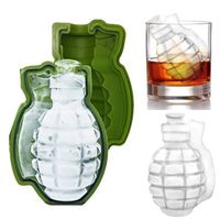 Wholesale New D Grenade Shape Ice Cube Mold Creative Silicone Ice Molds Kitchen Bar Tool gift Ice Cream Maker Trays Mold In Stock WX C74