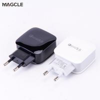 Wholesale 18W USB Travel Wall Charger With Qualcomm Quick Charge Fast Phone Charger For Samsung Xiaomi For Iphone S Black White