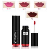 Wholesale Menow Velvet Long Lasting Kiss Lip Glaze Gloss Matte Smooth Moisturizing Makeup Lipgloss Cosmetic Kissproof Lips Cosmetics