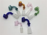 Wholesale glass slides for bong pink green black mm female funnel male bowl Smoking Accessory Glass Water Pipe Bongs mm bowls heady