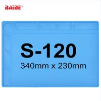 Wholesale 340mm x mm Working Mat Blue Heat Resisting Silicone Repair Mat for Maintenance Platform BGA Soldering Station with Scale Ruler