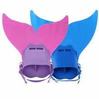 Wholesale The adjustable mermaid swimming fin diving Monofin swim foot Flipper single fin fish tail swimming training children s gifts