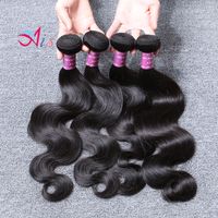 Wholesale 6A Body Water Wave Straight Hair Products Cheap Malaysian Brazilian Peruvian Indian Cambodian Hair Bundles Color b Fast Delivery Free Shippin