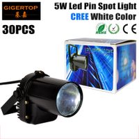 Wholesale By Fedex W LED Pin Spot Light LED DJ Stage Spot Effect Light DMX Mini Spotlight Rain Light For Party Wedding