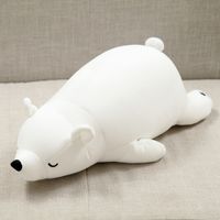 Wholesale 30cm Polar Bear Plush Toy Stuffed Animal White Bear Plush Foam Partical Doll for Kids Girls Soft Toys with Bamboo charcoal