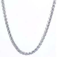 Wholesale 316L Stainless Steel Chain Necklace cm Length silver tone Link Chain Choker Necklace for women men Jewelry
