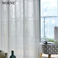 Norne Modern Tulle Window Curtains For Living Room The Bedroom The Kitchen Cortina Rideaux Siample Lace Sheer Curtains Fabric Blinds Drapes
