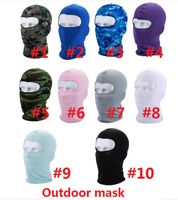Wholesale Sport Ski Mask Bicycle Cycling Mask Caps Motorcycle Barakra Hat CS windproof dust head sets Camouflage Tactical Mask k003