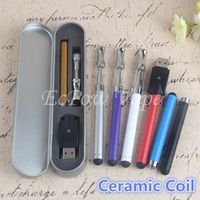 Wholesale 510 Oil Cartridge Ceramic Coil Atomizer Vape Pen Kit eCig Vaporizer Electronic Cigarette Good Taste Smoking