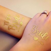 Wholesale Funny Bone Products Bride Temporary Tattoo Bachelorette Party Accessories Bridesmaid Bridal Shower Wedding Decoration