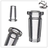 Wholesale Glass Adapter mm mm mm Female To mm Male Clear Mouth Short Adapters Inline Downpipe Bong Connector