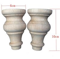 Wholesale 4PCS X6CM European Furniture Legs Solid Wood Legs Feets Carved Bathroom Cabinet Table Foots