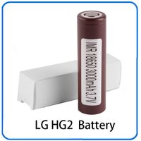 Wholesale 100 High Quality Battery HG2 mAh A Rechargable Lithium Batteries for LG Cells Fit Ecigs Vaporizer Vape box mod