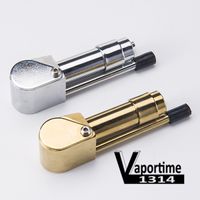 Wholesale Brass Proto Pipe Smoking Pipe Ashtray Bowl Smoke Pipes Metal Portable Golden Sliver Color Tool Herb China Factory Direct