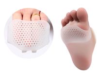 Wholesale 100pairs Cellular Breathable Soft Silicone Gel Toe Pads High heel shock Anti Slip resistant metatarsal foot Pad Forefoot Pad