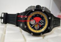 Wholesale men High Quality Watch N8 Factory Maker Black mm IO OO A001VE VK Quartz Chronograph Working Mens Watch Watches