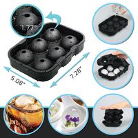 bola de tres agujeros 3 piezas tres tama/ños diferentes Bola de cintur/ón de silicona de grado m/édico negro