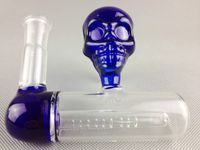 Wholesale Hookahs skull ash catcher mm mm joint inline percolator shull face ashcatcher glass smoking accessories for water pipe