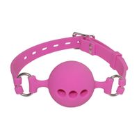 Wholesale 3 Size Full Silicone Open Mouth Ball Gag in Adult Game Bondage Restraints Sex Products BDSM Erotic Toy Couple Sex Toys