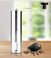 Wholesale Silver Stainless Steel Hand Manual Handmade Coffee Bean Grinder Mill Kitchen Grinding Tool g x18 cm Home