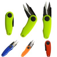 Wholesale Shrimp Shaped Stainless Steel Fish Use Scissors Accessories Folding Fishing Line Cut Clipper Fishing Scissor Tackle