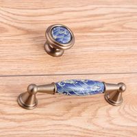 Wholesale Blue White Ceramic Cabinet Knobs Buy Cheap Blue White