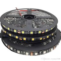 Wholesale 100m Led Strip Black PCB RGB Light Strips V Waterproof Non Waterproof M LEDs m roll In Stock