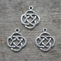 15x Ankh Egipcio Cruz encantos-Chapado en Plata Pulsera Charms Para Collar