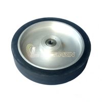 Wholesale 250 mm Contact Wheel Belt Sander Rubber Wheel Flat surface ID customized