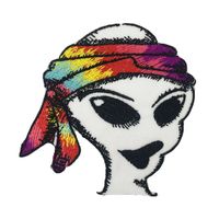 Shorts Badge Peace Alien Green Logo Iron-on// Sew-on 100/% Embroidered Patch