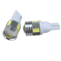 Wholesale 50x High Power Super Bright White Led Car Light Source W5W T10 LED Parking Lights lamp Bulbs With Projector Lens