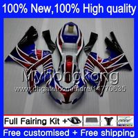 Wholesale Bodys Fairings For Triumph Daytona Daytona600 Flag MY7 Daytona650 Daytona Fairing Blue red