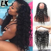 Wholesale Pre Plucked Lace Frontal Closure A Lace Frontals With Baby Hair Natural Hairline Peruvian Deep Wave Lace Virgin brazilian Hair