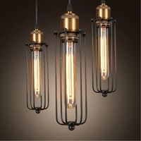 nero Lampadario vintage retr/ò Bar Decorazione ristorante Luci Luci stile americano Lampadario esterno