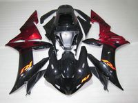 Wholesale Injection molded Hot sale fairing kit for Yamaha YZF R1 wine red black fairings set YZF R1 OT48