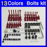 Wholesale Fairing bolts full screw kit For KAWASAKI NINJA ZX6R ZX R ZX R ZX R Body Nuts screws nut bolt kit Colors