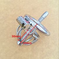 Wholesale Latest Design Stainless Steel Male Chastity Device For Men Penis Lock Anti Erection Device BDSM Sex Toys mm length Cock Cage