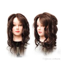 Wholesale 22 Synthetic Mannequin Head Hair Salon Hairdressing Training head Mannequin Doll Clamp Cosmetology Mannequin Head
