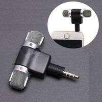 Wholesale Professional Mini Recorder Microphones mm Stereo Voice Digital Mic Microphone Portable For Smartphones PC Good quality